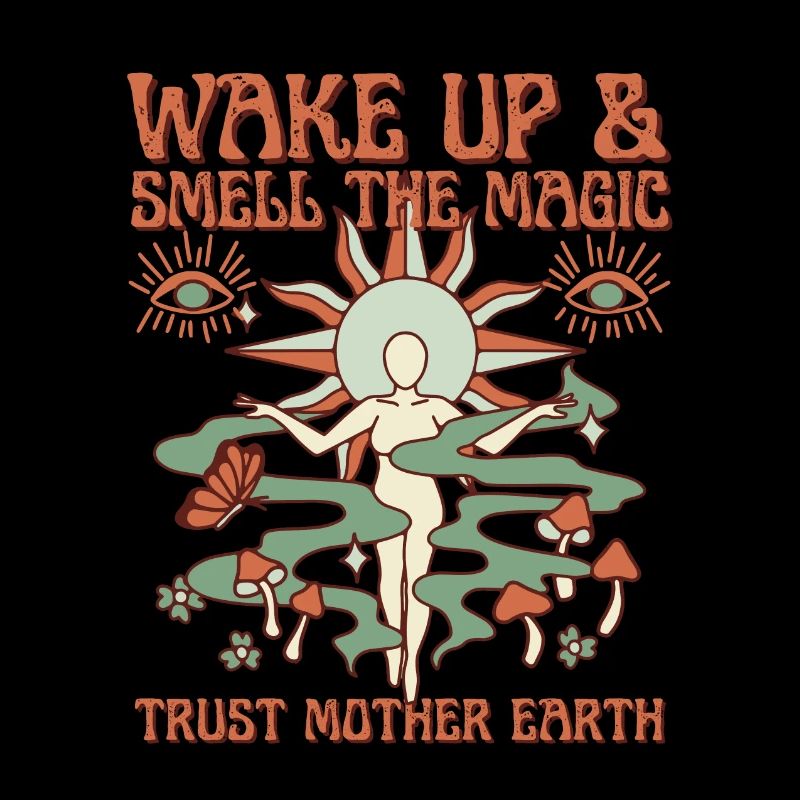 Mutter Erde Retro-Design