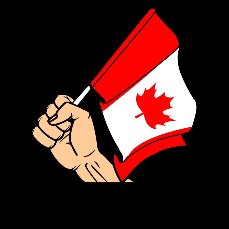 Flagge Kanada faust text KANADA