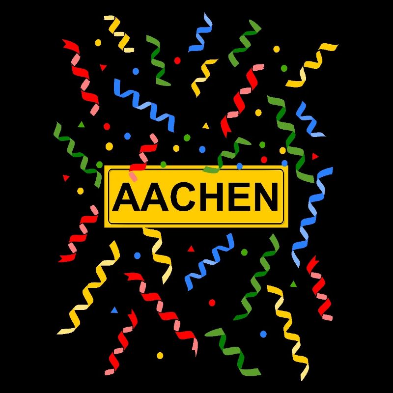 Aachen Karneval Konfetti Kostüm Ortsschild