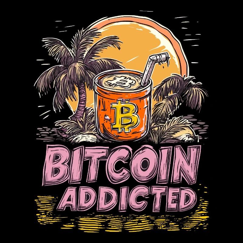 Bitcoin Addicted Millionär Palmen Bullrun