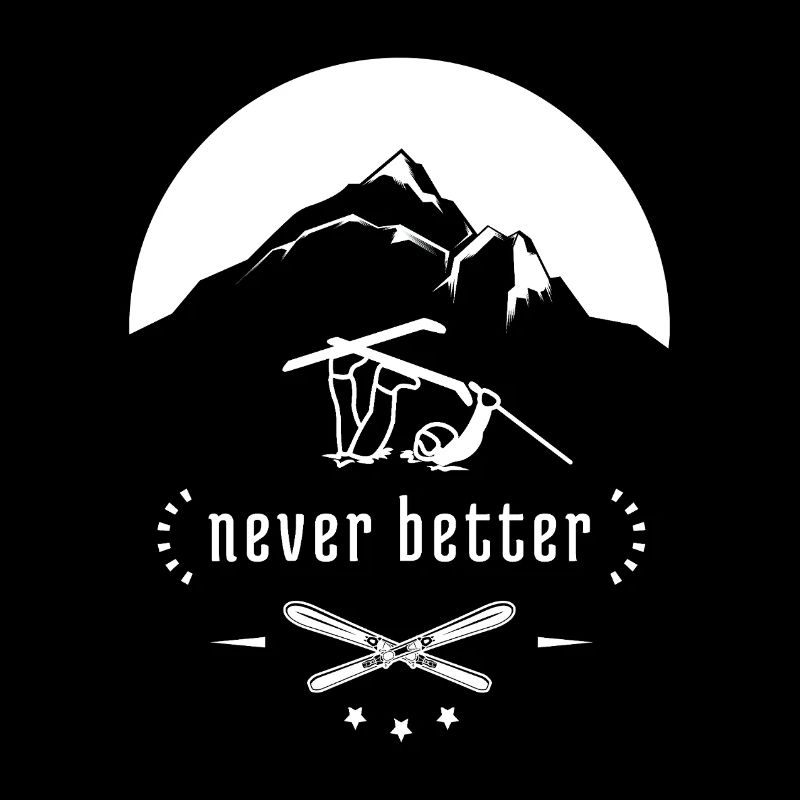 Never better - alpine skiing (dark colors)
