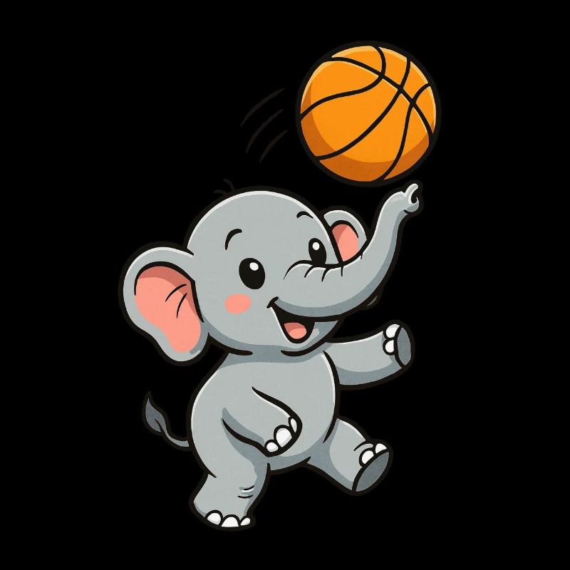 Kleiner Elefant basketball