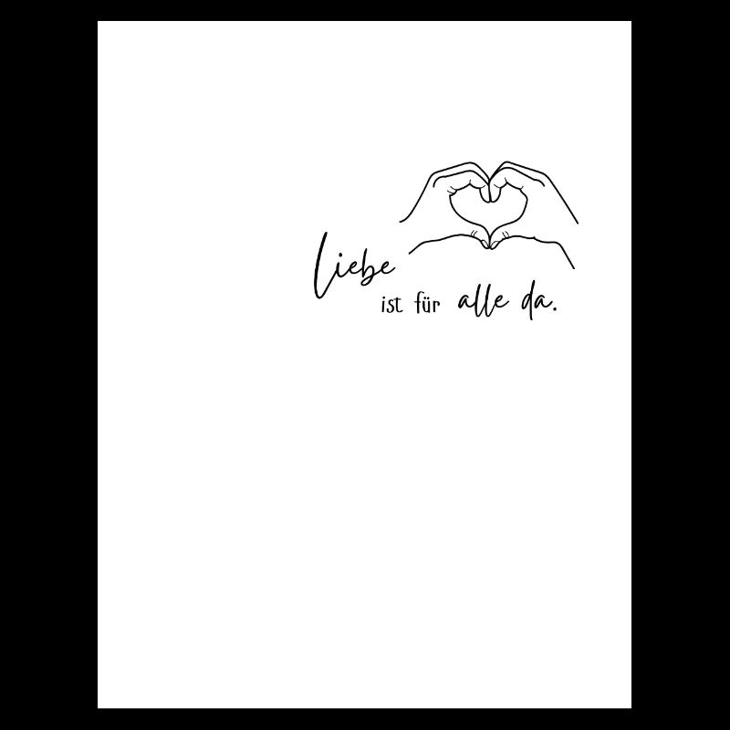 Handschrift Illustration Hande Liebe Pride T sh