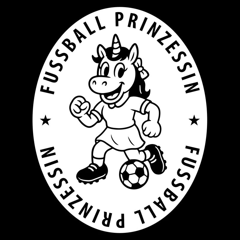 Fussball Prinzessin Einhorn