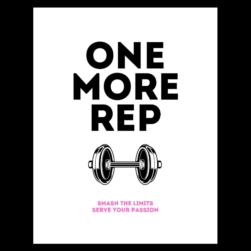 Gym Motivation Noch ein Wiederholungsdesign