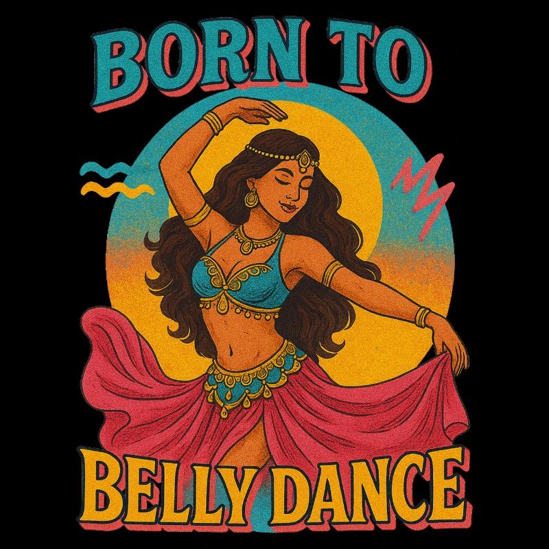 Danse du ventre inspiré Illustration Boho