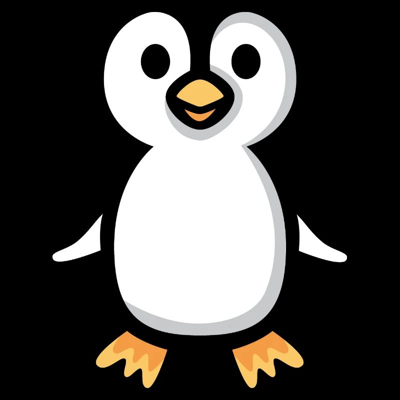 Illustration de pingouin de dessin animé mignon