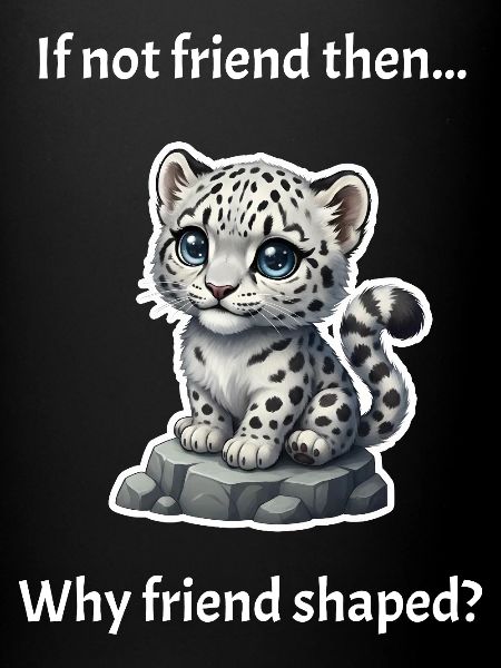 Friend-Shaped Snow Leopard