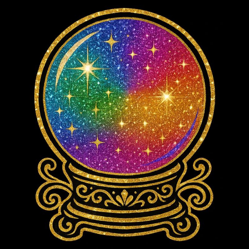 Regenbogen Kristallkugel Glamour | Glaskugel