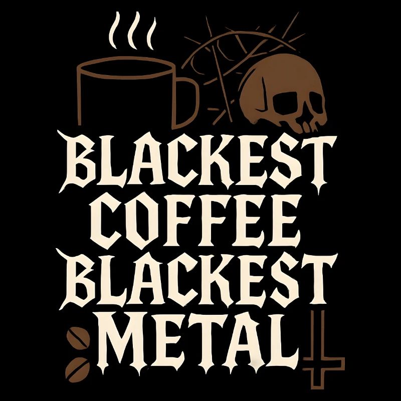 Schwarzer Kaffee Metal