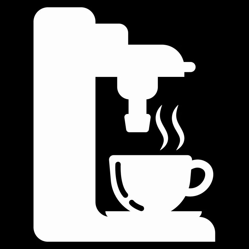 Illustration de café de contour de machine à expresso