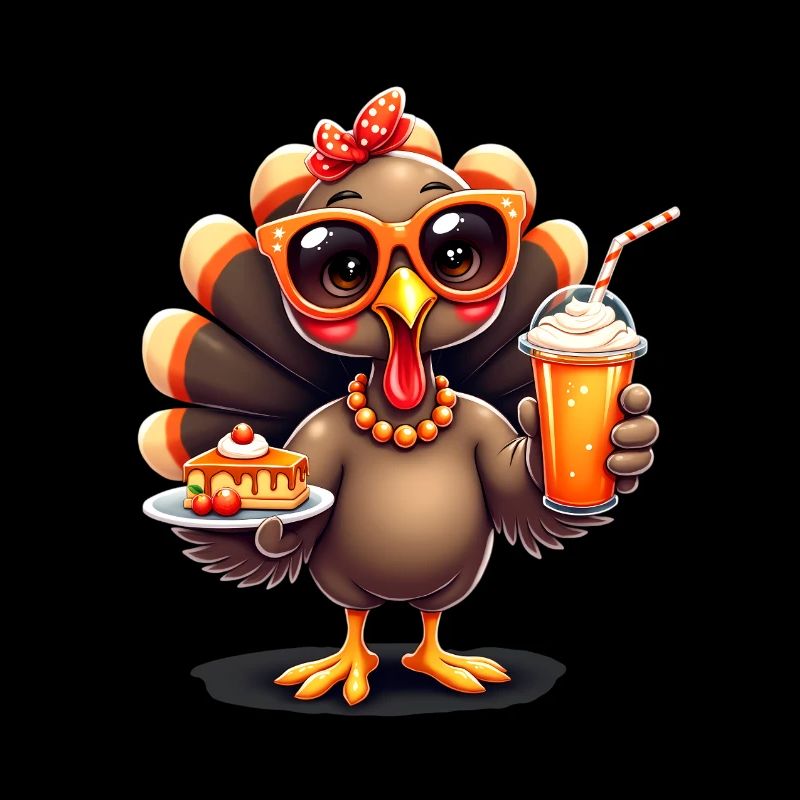 Thanksgiving Turkey with Sunglasses