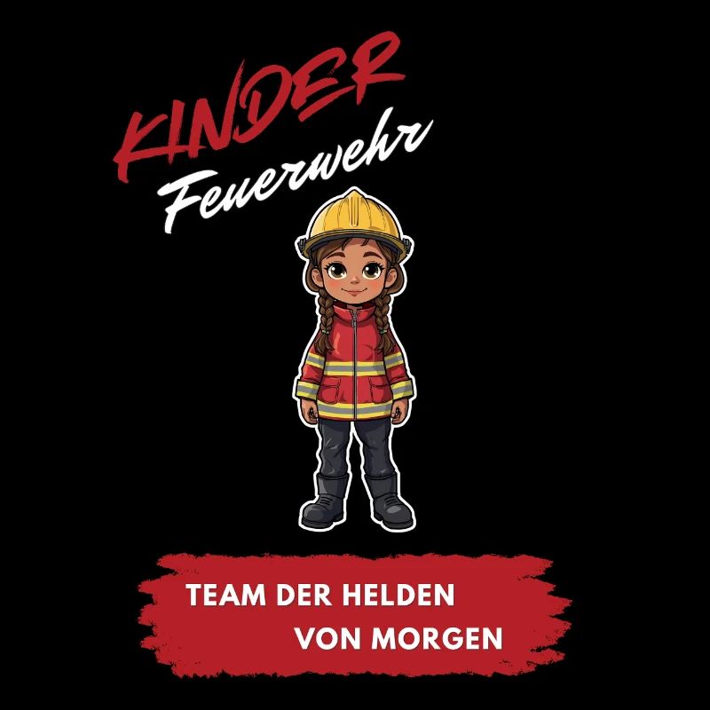 Kinder Feuerwehrheld Motiv