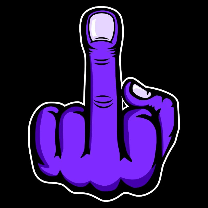 Mittelfinger_Lila