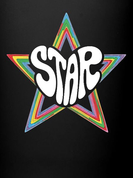Star de l’espace Arc-en-ciel psychédélique
