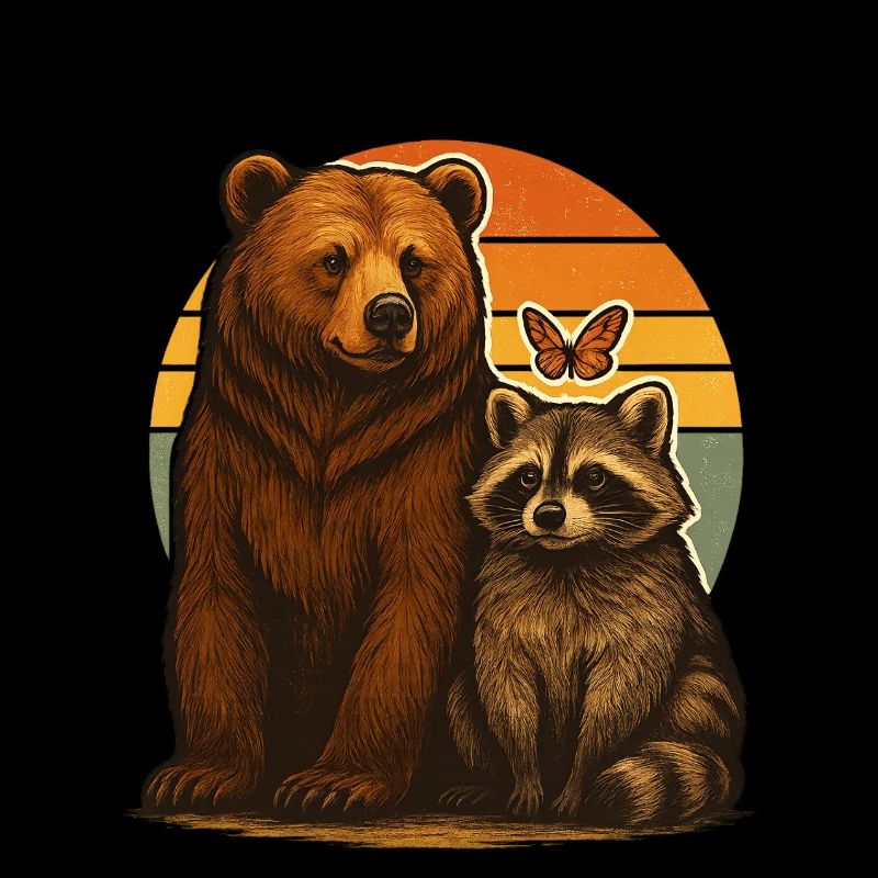 Bär Waschbär Tierfreunde