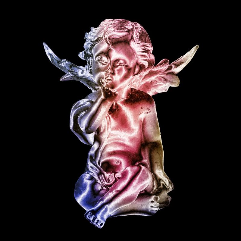 Angel Sculpture Gradient