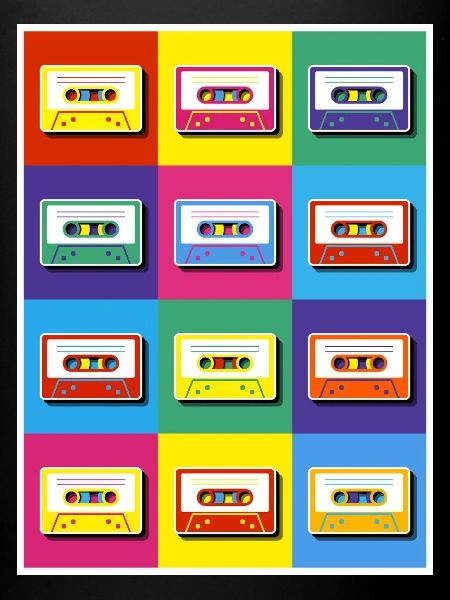 Cassettes pop art