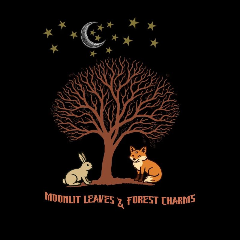 Mitternacht blättert Waldfreunde