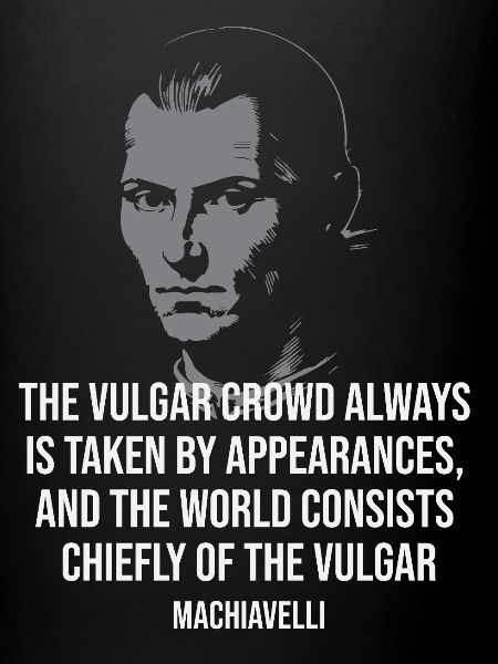 Machiavelli Quote Silhouette