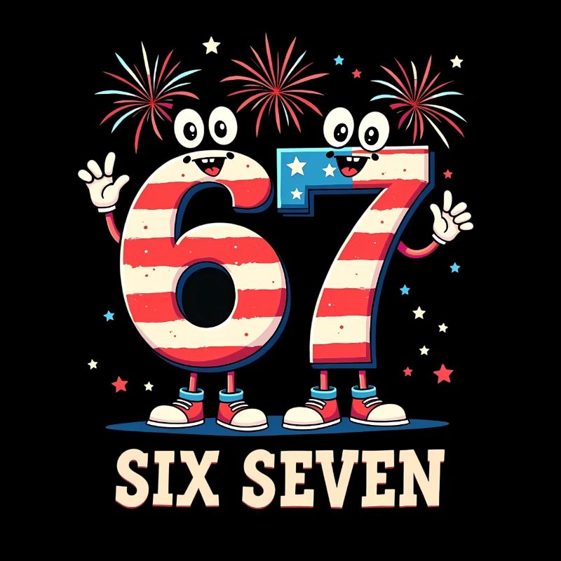 US Flag 67 Memes Six Seven