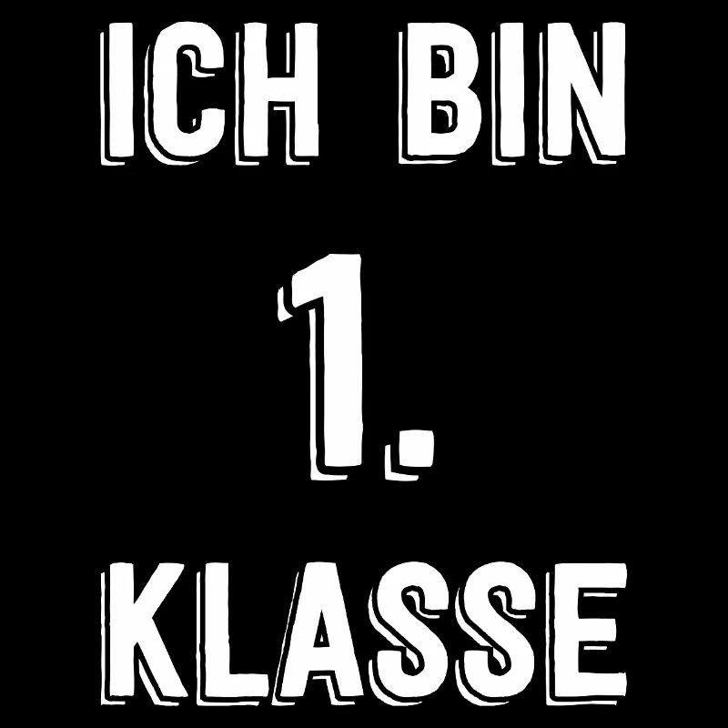 Ich bin 1. Klasse – Retro Schrift
