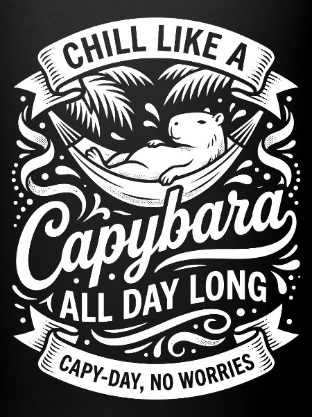 Capybara Chilling All Day