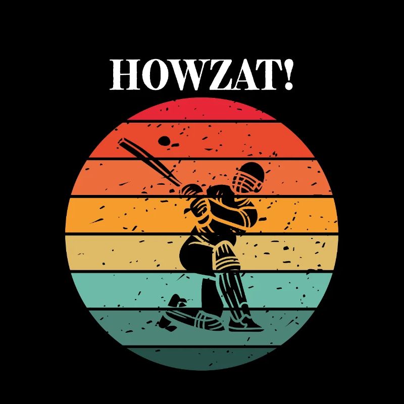 Cricket Batsman at Sunset