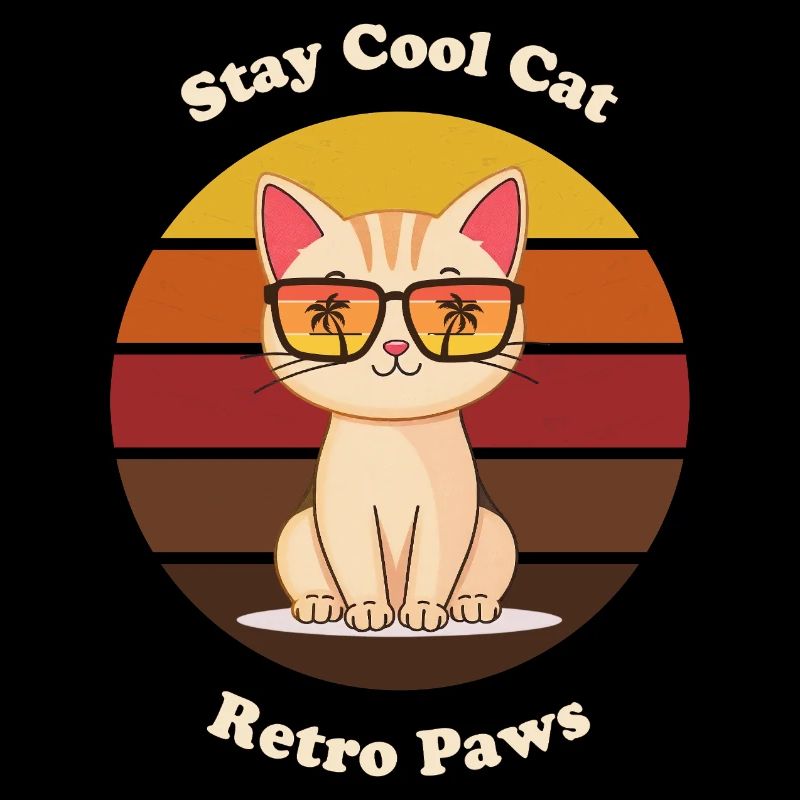 Rétro Cool Cat