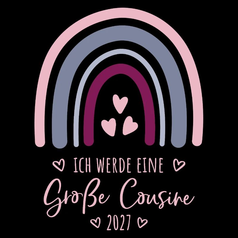 Ich werde eine Große Cousine 2027 Regenbogen 