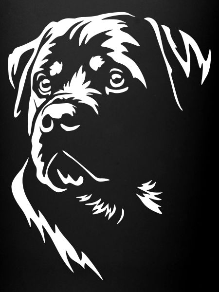 Rottweiler Head "Black Edition"