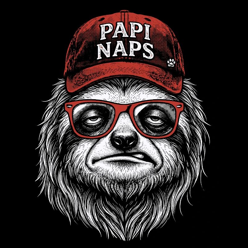 Gorille hipster avec une casquette rouge