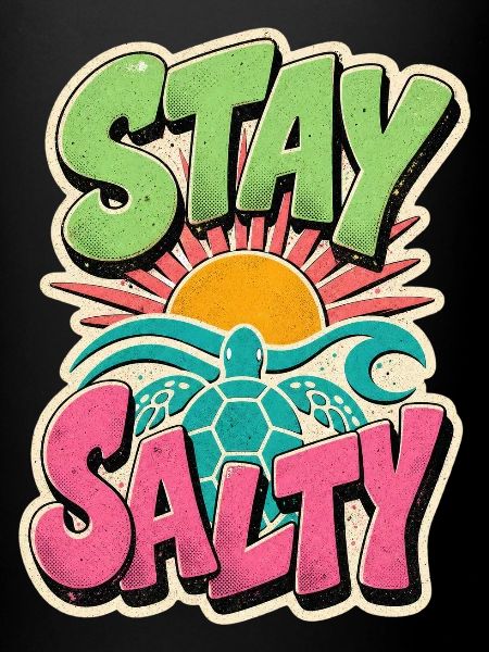 Restez Salty Surf Rétro