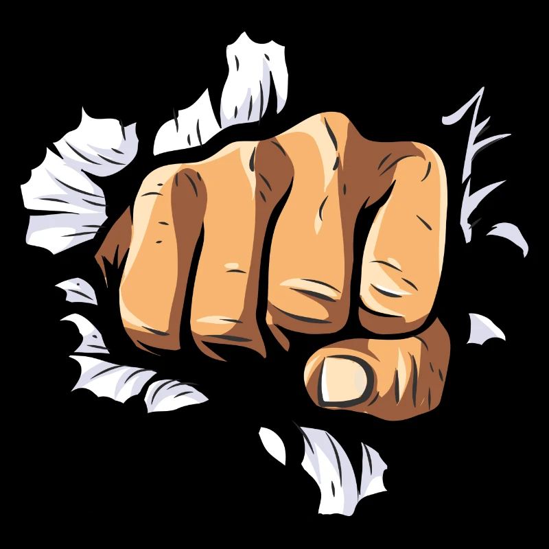 Boxer Fist Punch Wall Boxing Force Anger Knockout