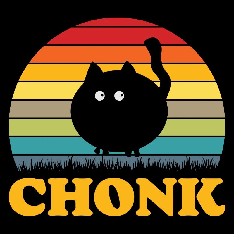 Chonk black cat