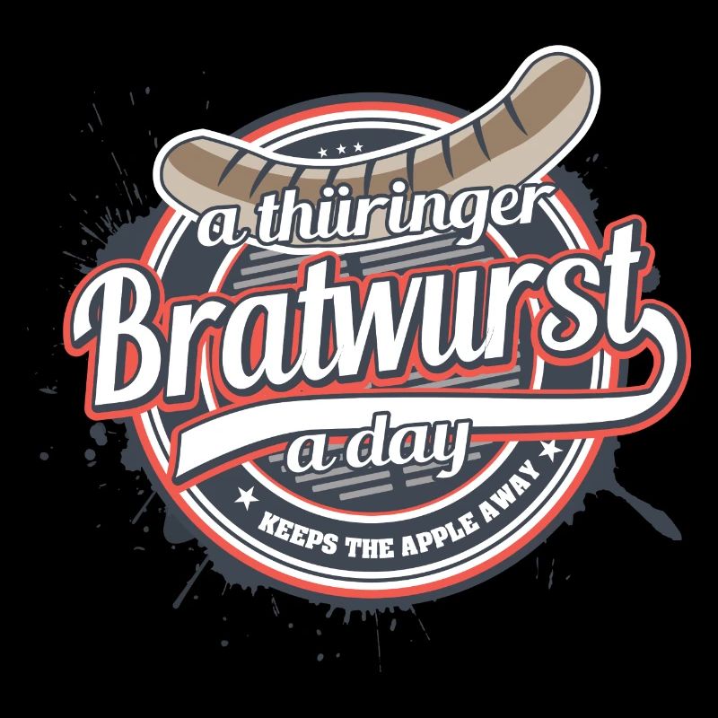A thüringer Bratwurst a day keeps the apple away