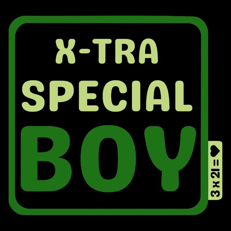 Down Syndrome - X-tra special boy - green