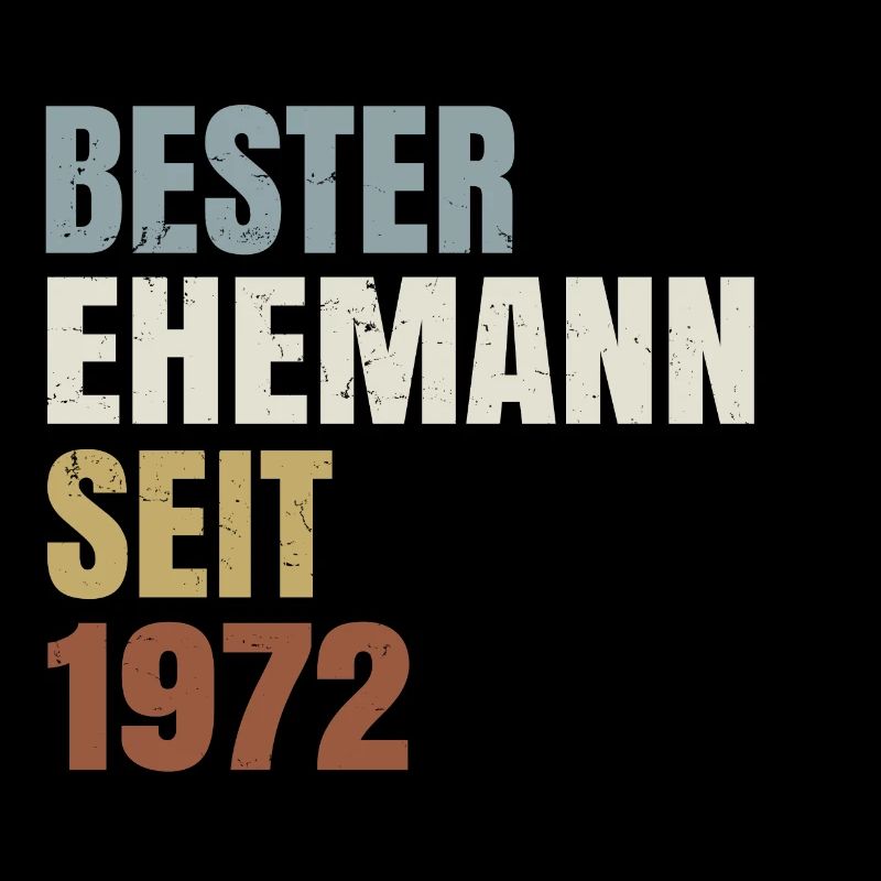 Bester Ehemann seit 1972 Goldene Hochzeit