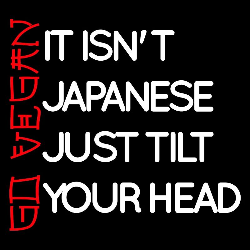 Devenez végétalien Ce n’est pas japonais, inclinez simplement la tête
