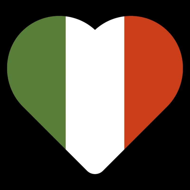 Drapeau coeur de l’Italie