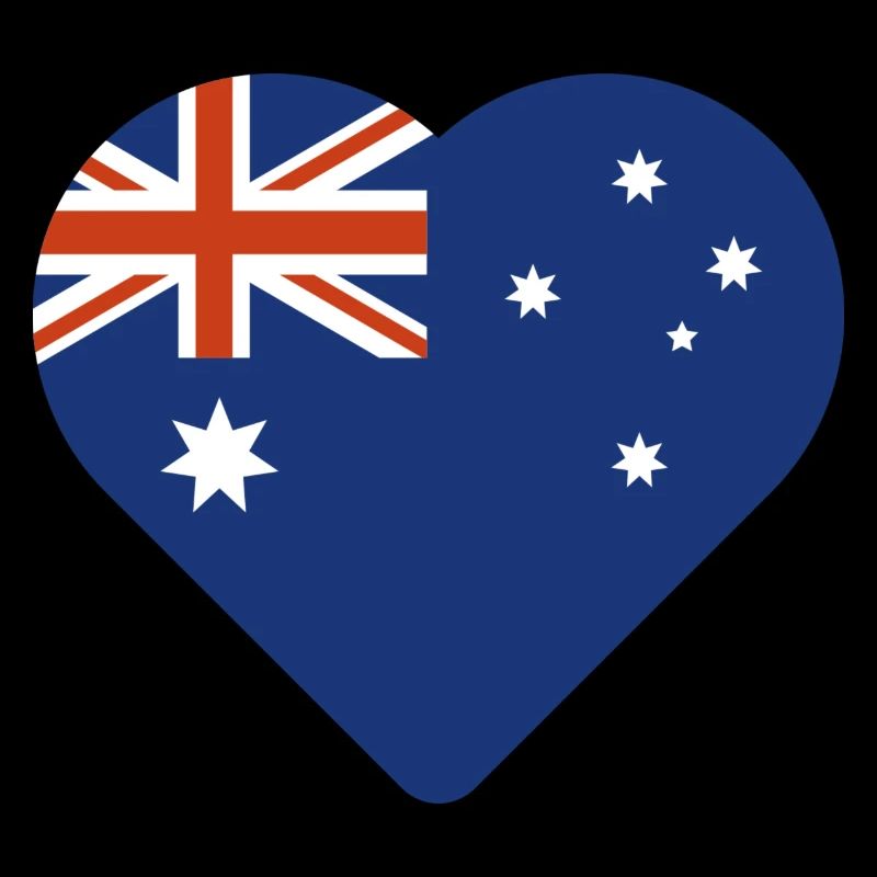 Drapeau coeur de l’Australie