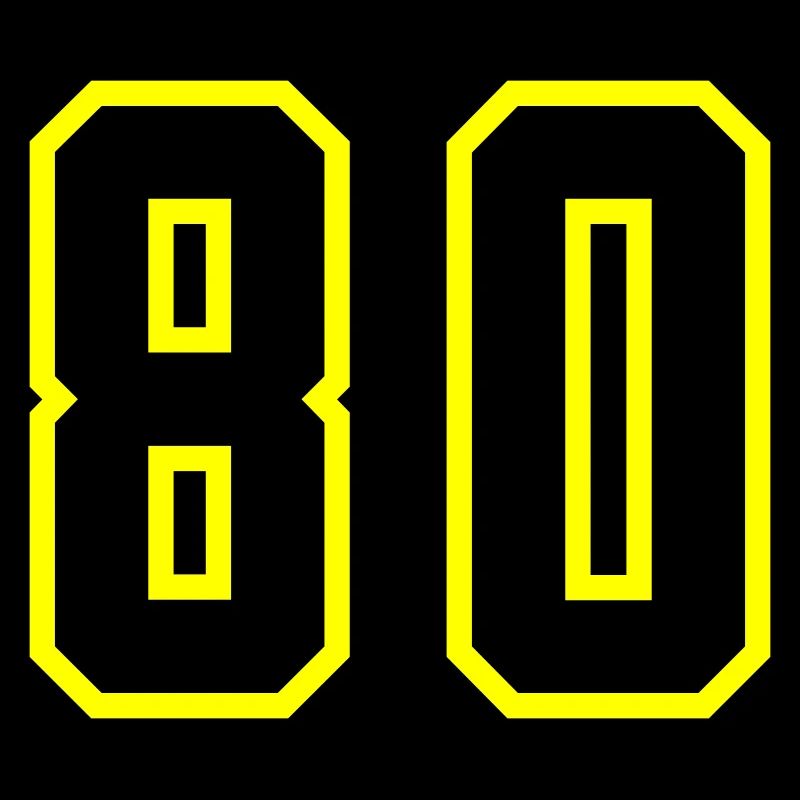 80 Zahl Trikot