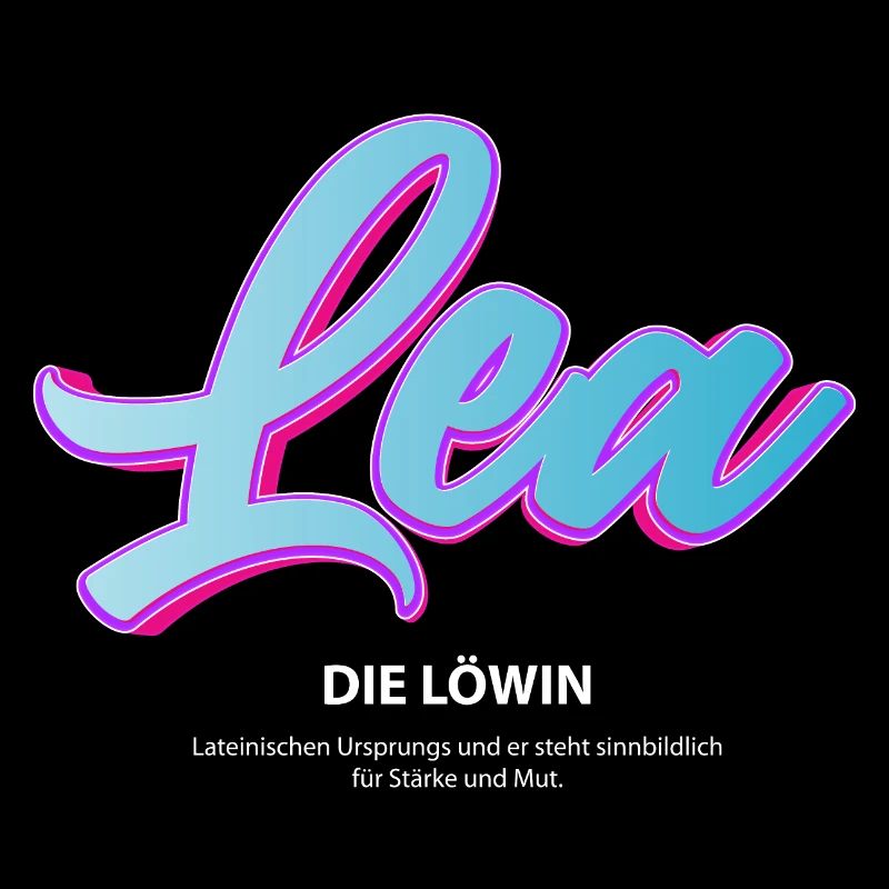 Lea in 3 D mit Bedeutung