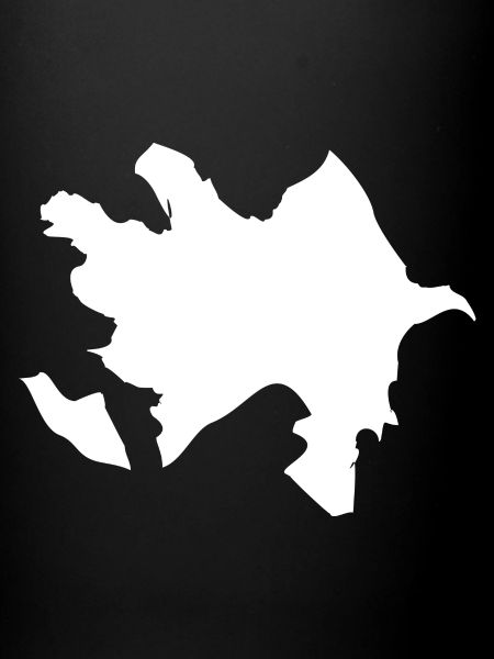 Azerbaijan map flag
