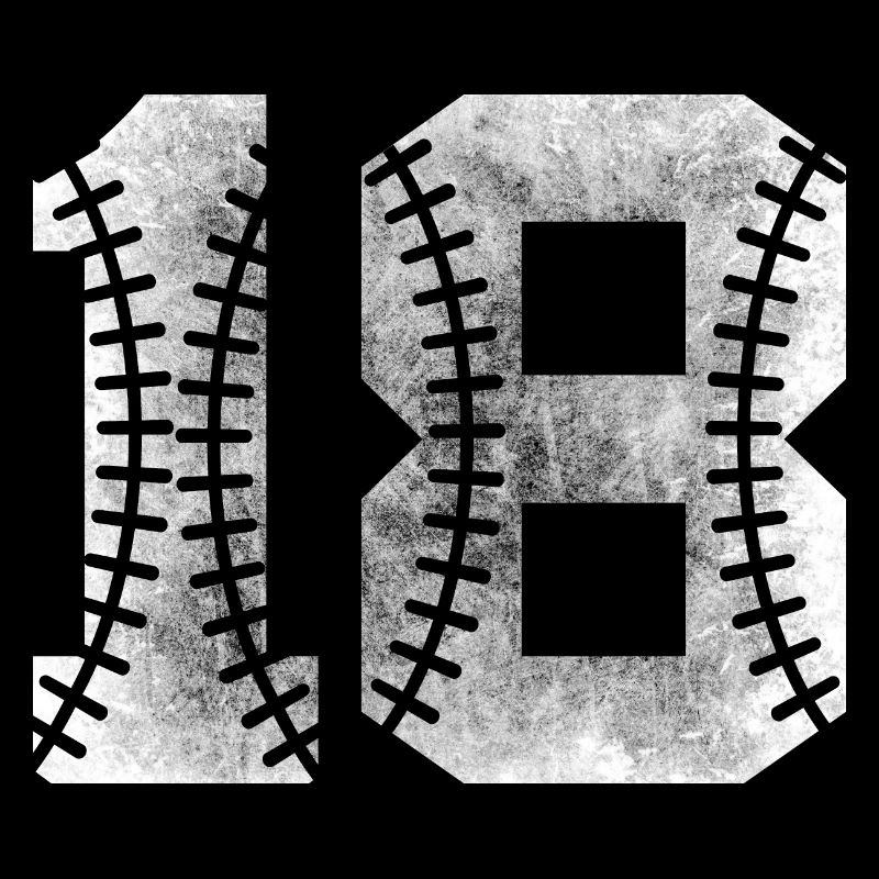Numéro de baseball 18 numéro de maillot préféré