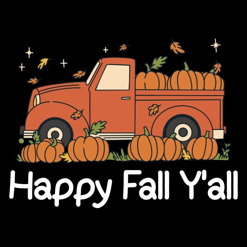 Autumn Pumpkin Happy Fall Y'all