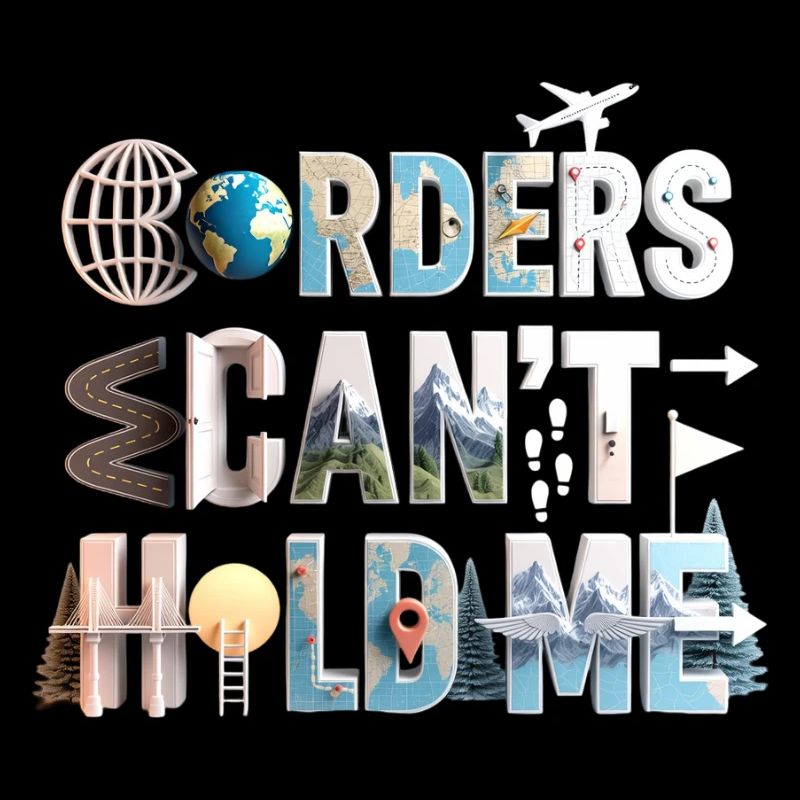 World Traveler Collage: Can't Hold Me