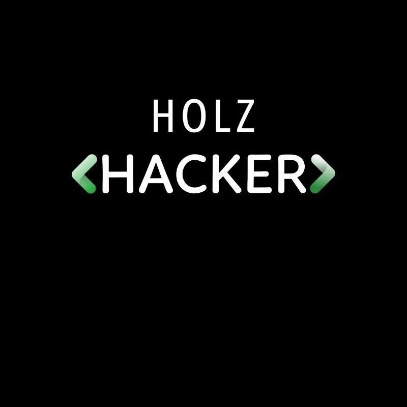 Lustiges Holz Hacker Computer Geek Geschenk Shirt