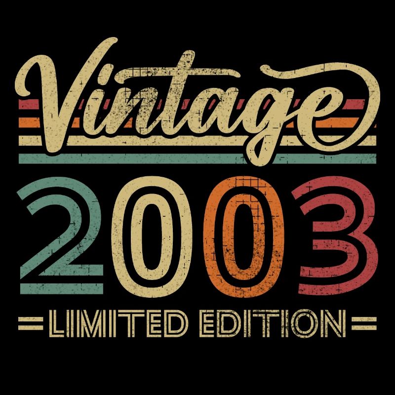Vintage 2003 Anniversaire Rétro