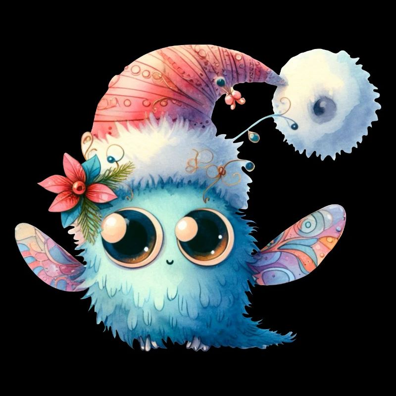 Monstre de Noël mignon et drôle